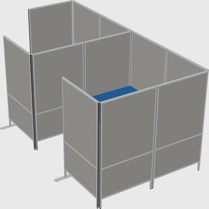 Flexible panel system with privacy