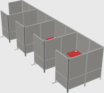 Flexible panel system with privacy