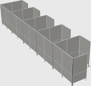 Flexible panel system with privacy