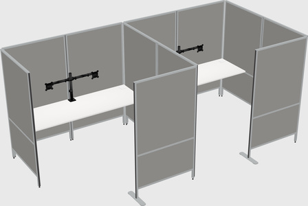 Flexible panel system with privacy