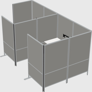 Flexible panel system with privacy