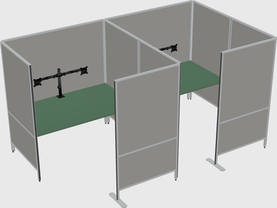 Flexible panel system with privacy