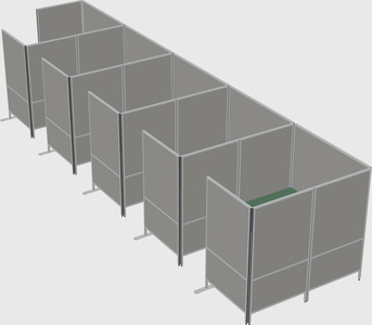 Flexible panel system with privacy