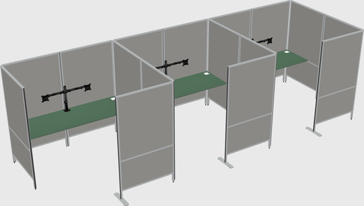 Flexible panel system with privacy
