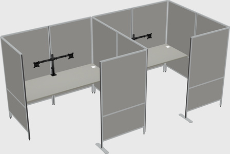 Flexible panel system with privacy