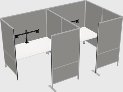 Flexible panel system with privacy