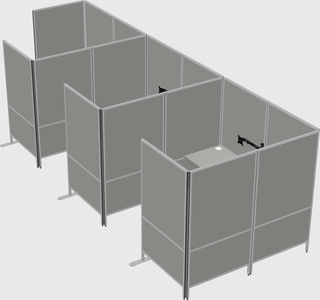 Flexible panel system with privacy