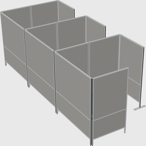 Flexible panel system with privacy