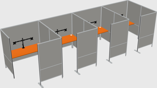 Flexible panel system with privacy