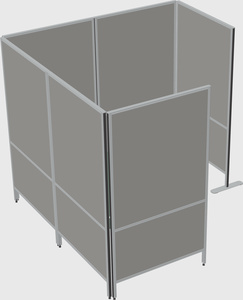 Flexible panel system with privacy