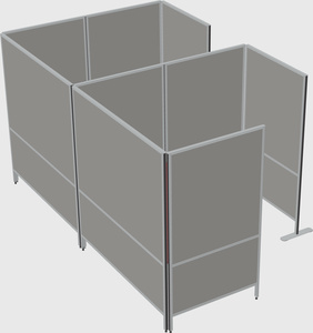 Flexible panel system with privacy