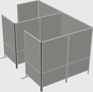 Flexible panel system with privacy