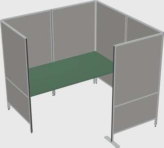 Flexible panel system with privacy