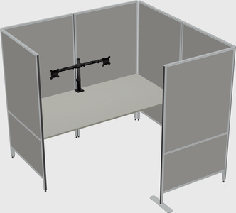 Flexible panel system with privacy