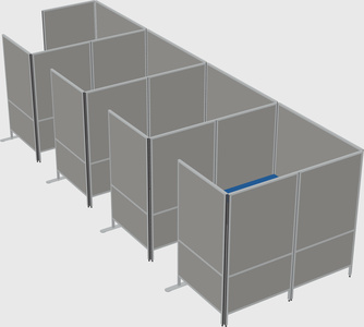 Flexible panel system with privacy