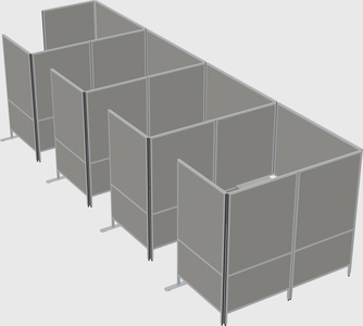 Flexible panel system with privacy