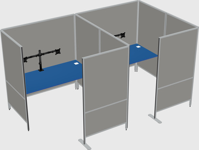 Flexible panel system with privacy