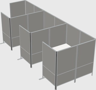 Flexible panel system with privacy