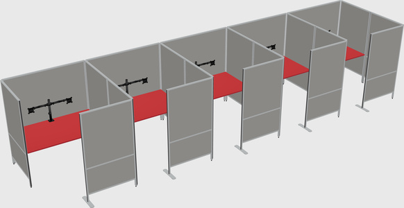 Flexible panel system with privacy
