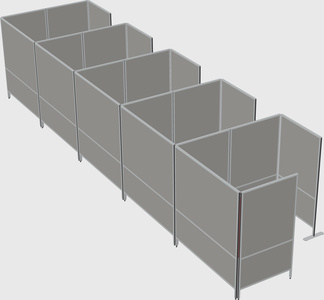 Flexible panel system with privacy