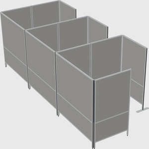 Flexible panel system with privacy
