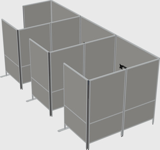 Flexible panel system with privacy