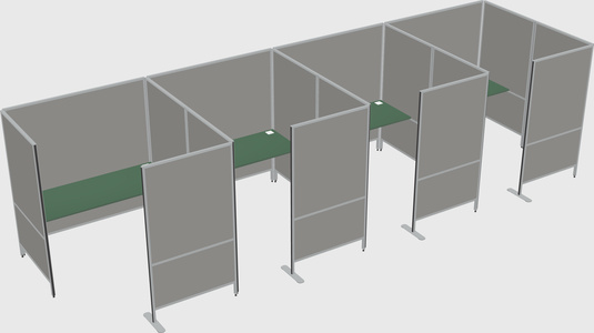 Flexible panel system with privacy