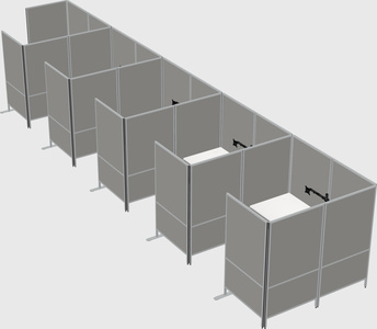 Flexible panel system with privacy