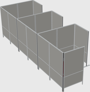 Flexible panel system with privacy