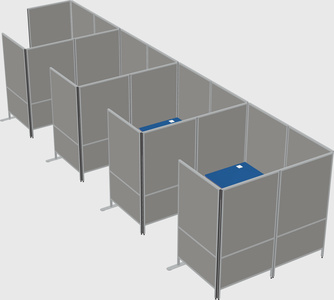 Flexible panel system with privacy