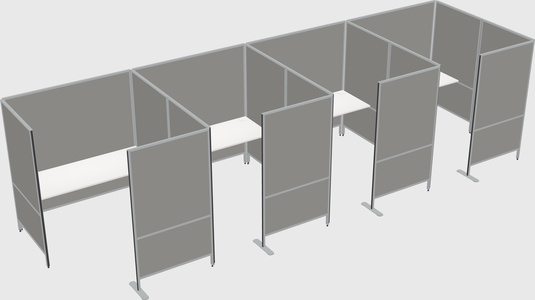 Flexible panel system with privacy