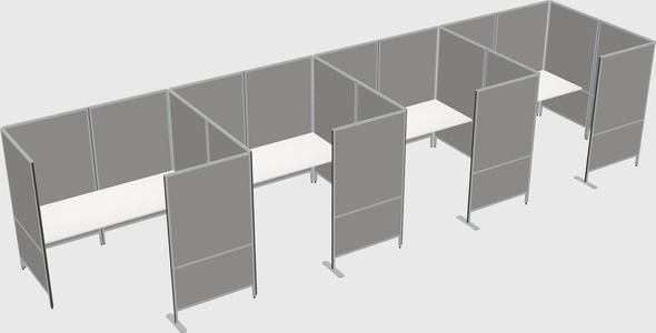 Flexible panel system with privacy