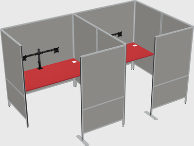 Flexible panel system with privacy