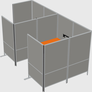 Flexible panel system with privacy