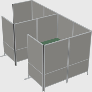 Flexible panel system with privacy