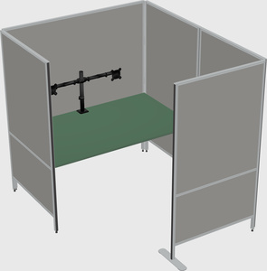 Flexible panel system with privacy
