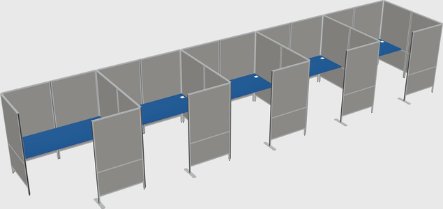 Flexible panel system with privacy