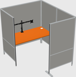Flexible panel system with privacy