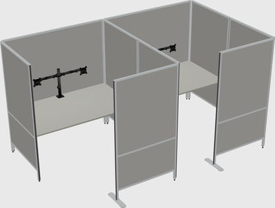 Flexible panel system with privacy