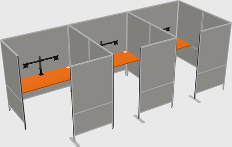 Flexible panel system with privacy