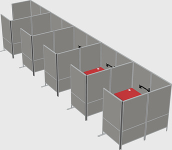 Flexible panel system with privacy