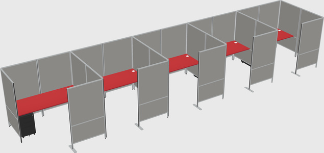 Flexible panel system with privacy