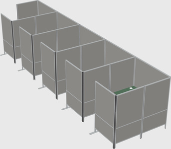 Flexible panel system with privacy