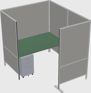 Flexible panel system with privacy