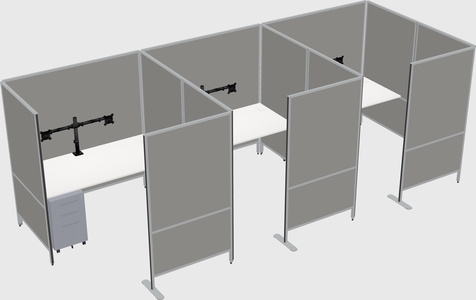 Flexible panel system with privacy