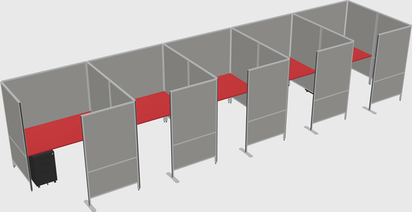 Flexible panel system with privacy