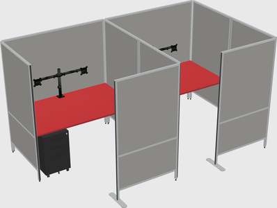 Flexible panel system with privacy
