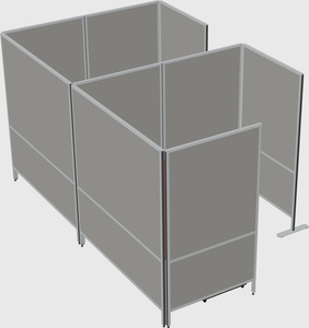 Flexible panel system with privacy