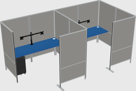 Flexible panel system with privacy