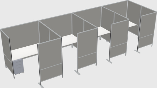 Flexible panel system with privacy